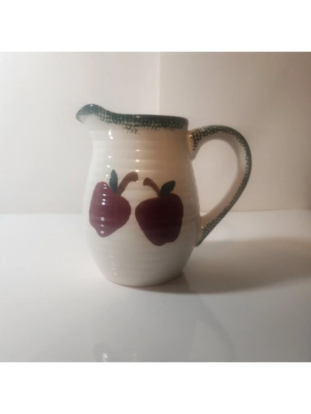 Alco Industries Apple Garden Ceramic Pitcher small new in box.